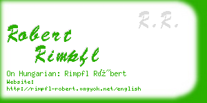 robert rimpfl business card